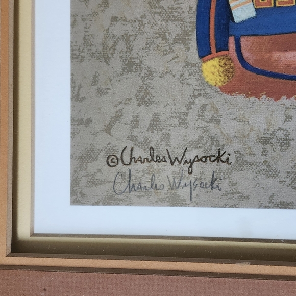 Charles Wysocki "The Gangs All Here" Framed Print, Double Signed - Picture 5 of 7